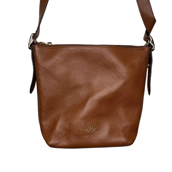 Coach Val Duffle With Refined Pebble Leather In Redwood Retail $398 NWOT - Picture 3 of 15